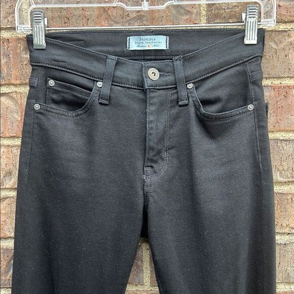 Principle Denim Innovators American Made Black Skinny Jeans Full-Length 24 - Picture 2 of 14